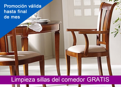 promoción limpieza sillas salón gratis